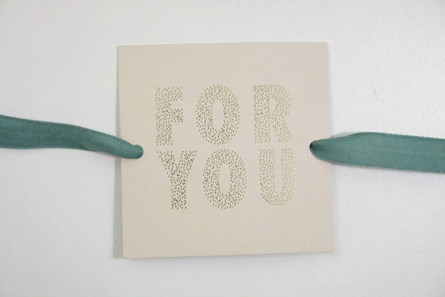 Label in beige- cadeaulabel voor jou FOR.