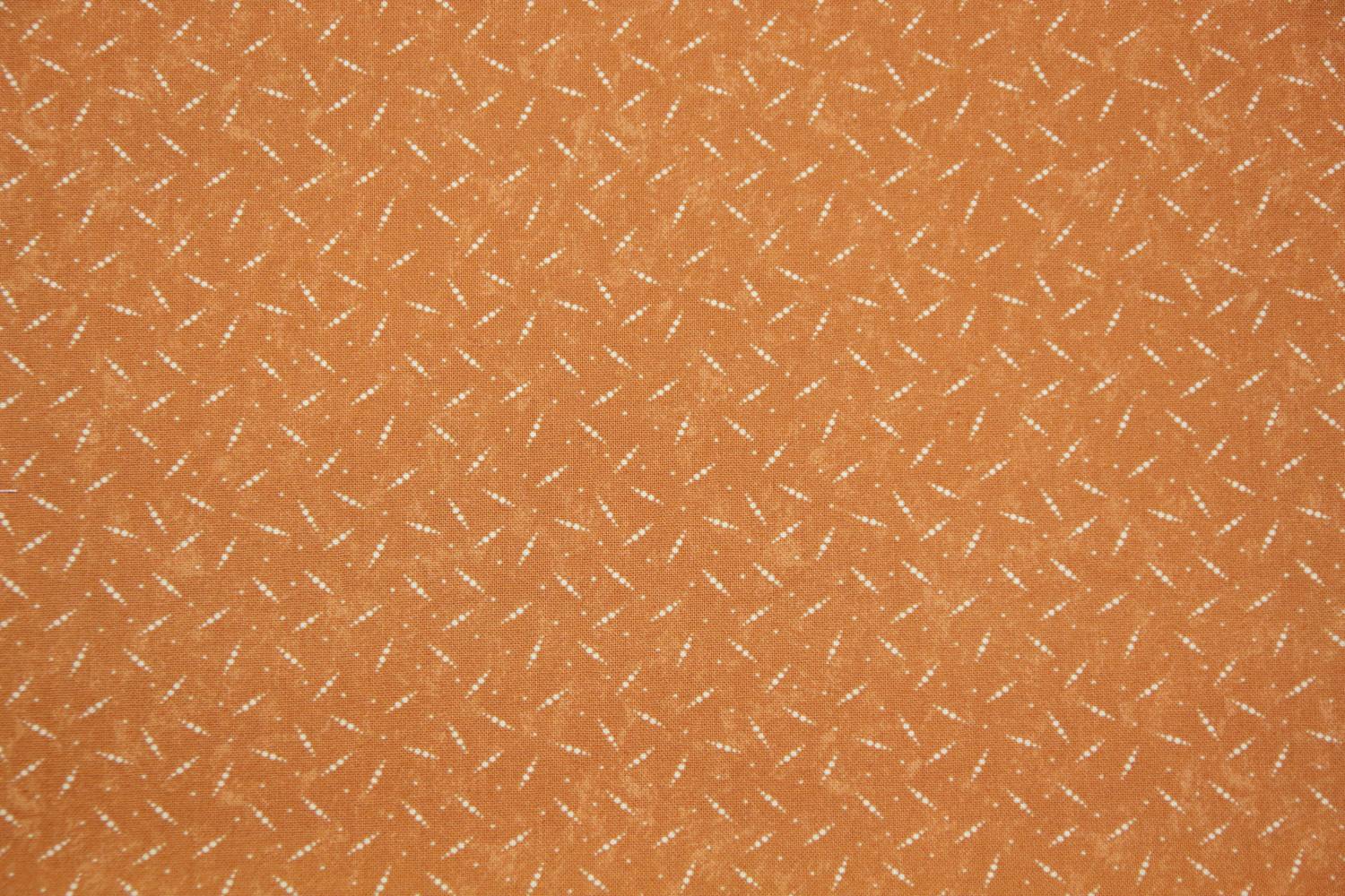 terracotta met stippelmotiefje-Moda Fabr