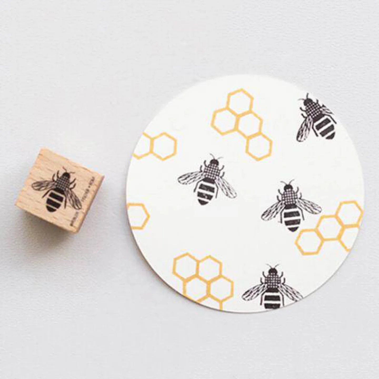stempel-houten stempel-perlenfischer-bij.