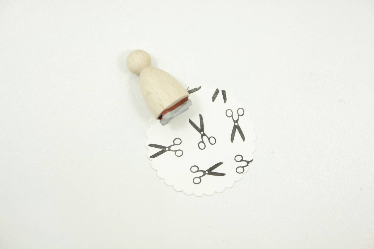 Houten stempel-Perlenfischer-schaartje-1