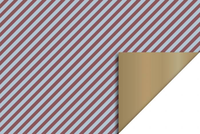 Hip inpakpapier bordeaux ijsblauw goud H