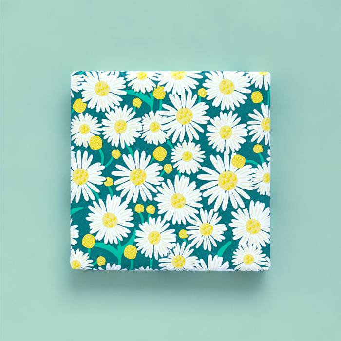 hip inpakpapier madelief bloemen