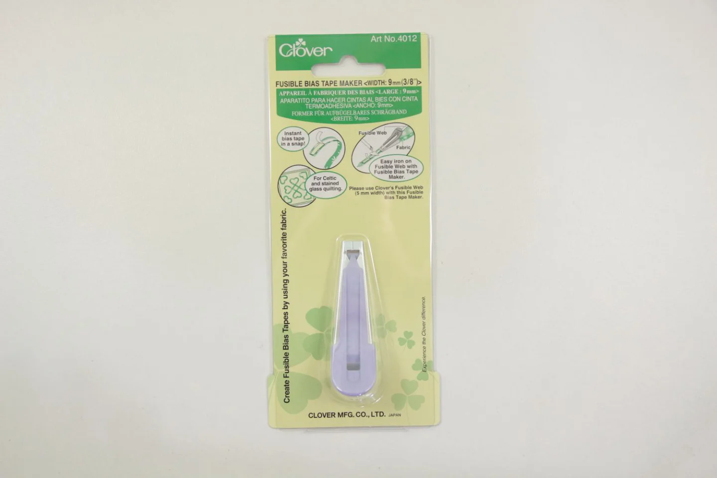 Biaisbandvormer-Clover-9 mm-mint-Metaal.