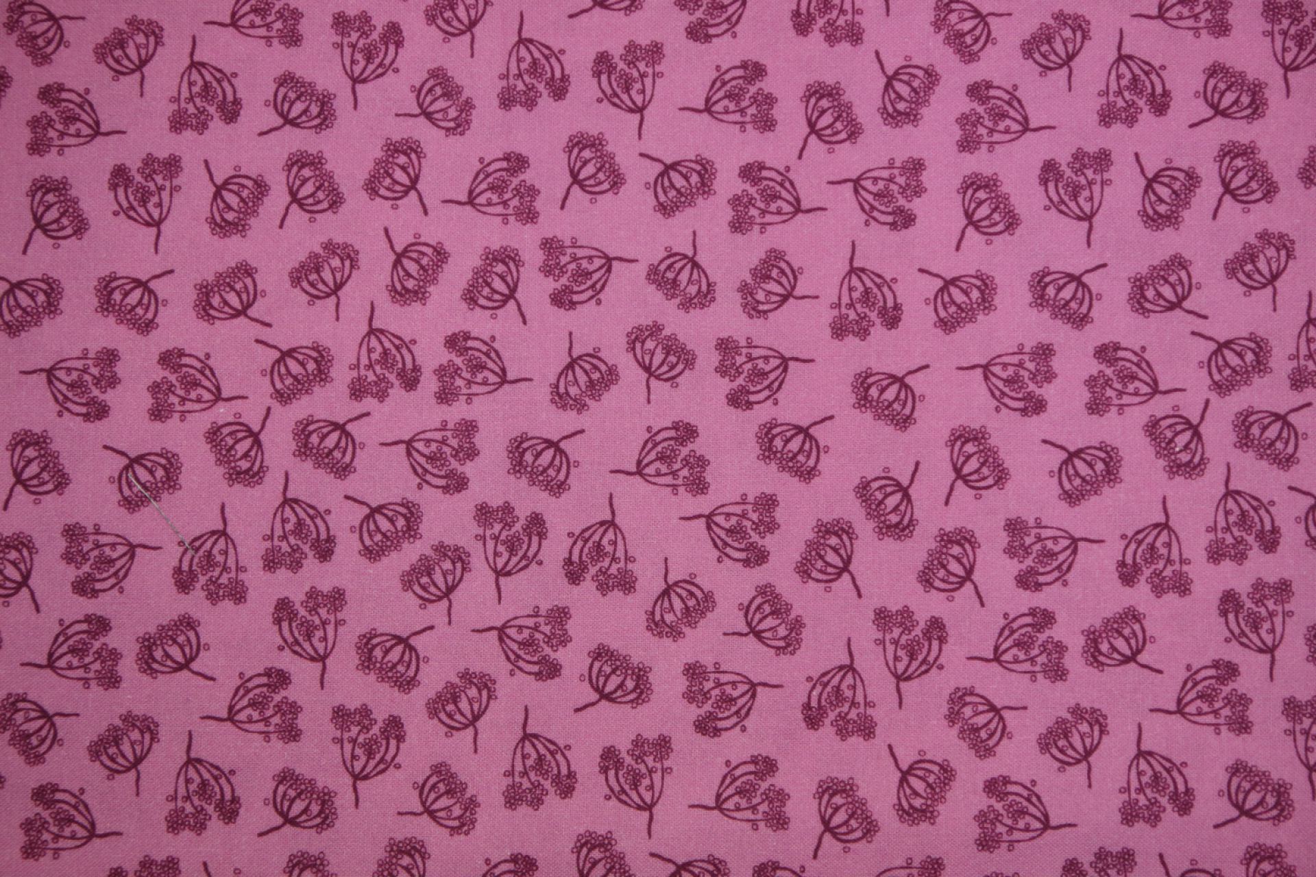 quiltstof-Fuchsiapaars met donker paarse