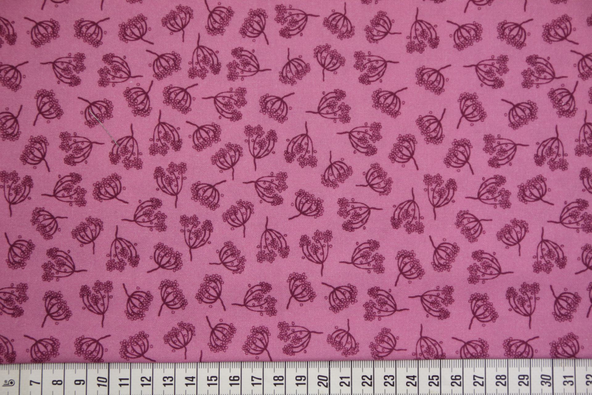 quiltstof-Fuchsiapaars met donker paarse