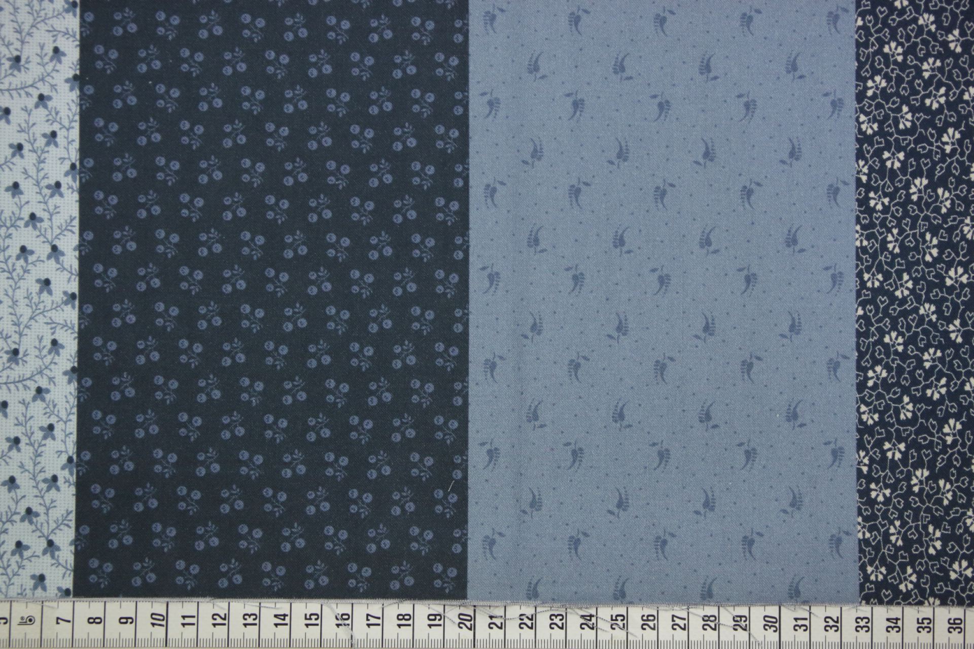 quiltstof-Tinten blauw, per 25 cm-Marcus