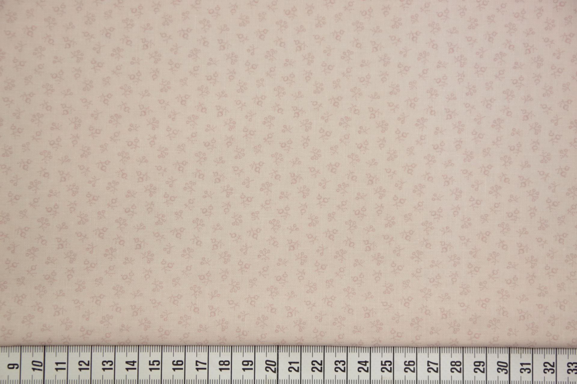 quiltstof-Poederroze met mini bloemetje-