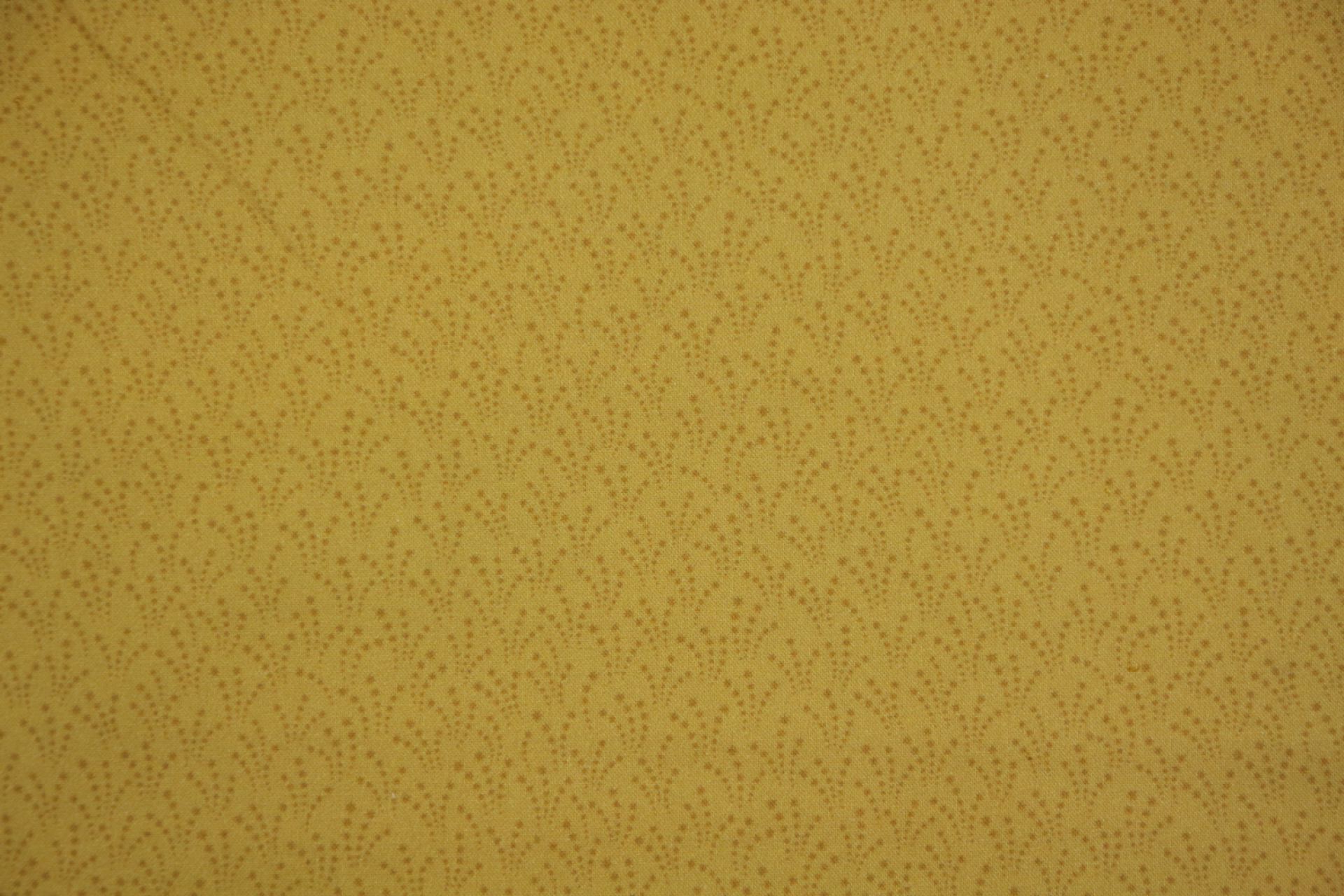 quiltstof-Okergeel met stippentakjes-Mar