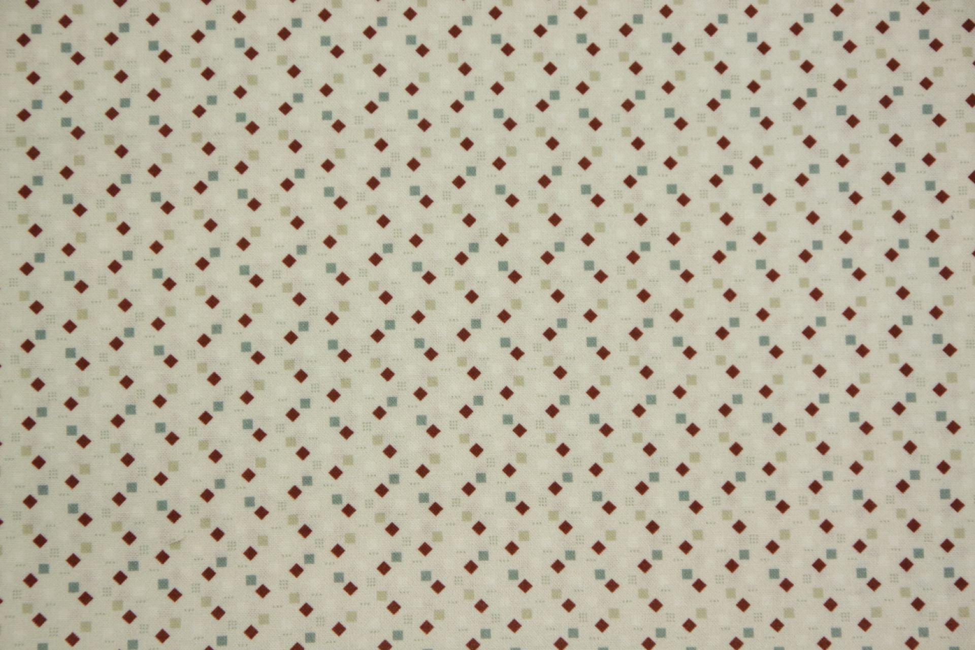 quiltstof-Heel licht taupe, blokjes in r