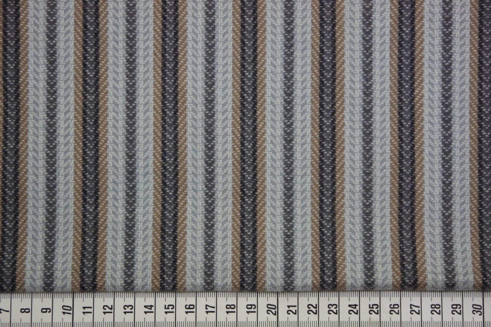 quiltstof-Grijsblauw, bruin en blauw met