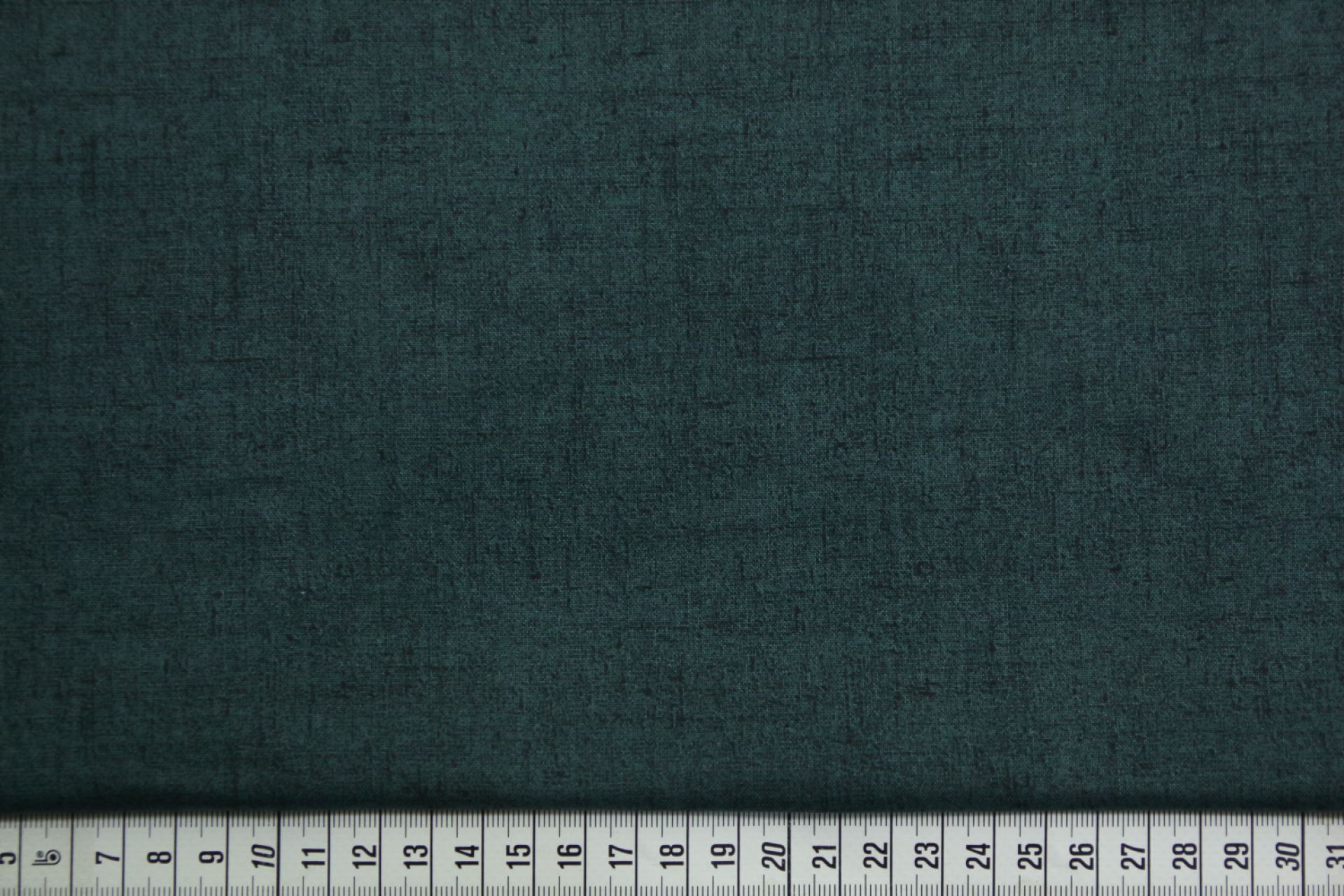 quiltstof-Donker petrol met weefprint-An