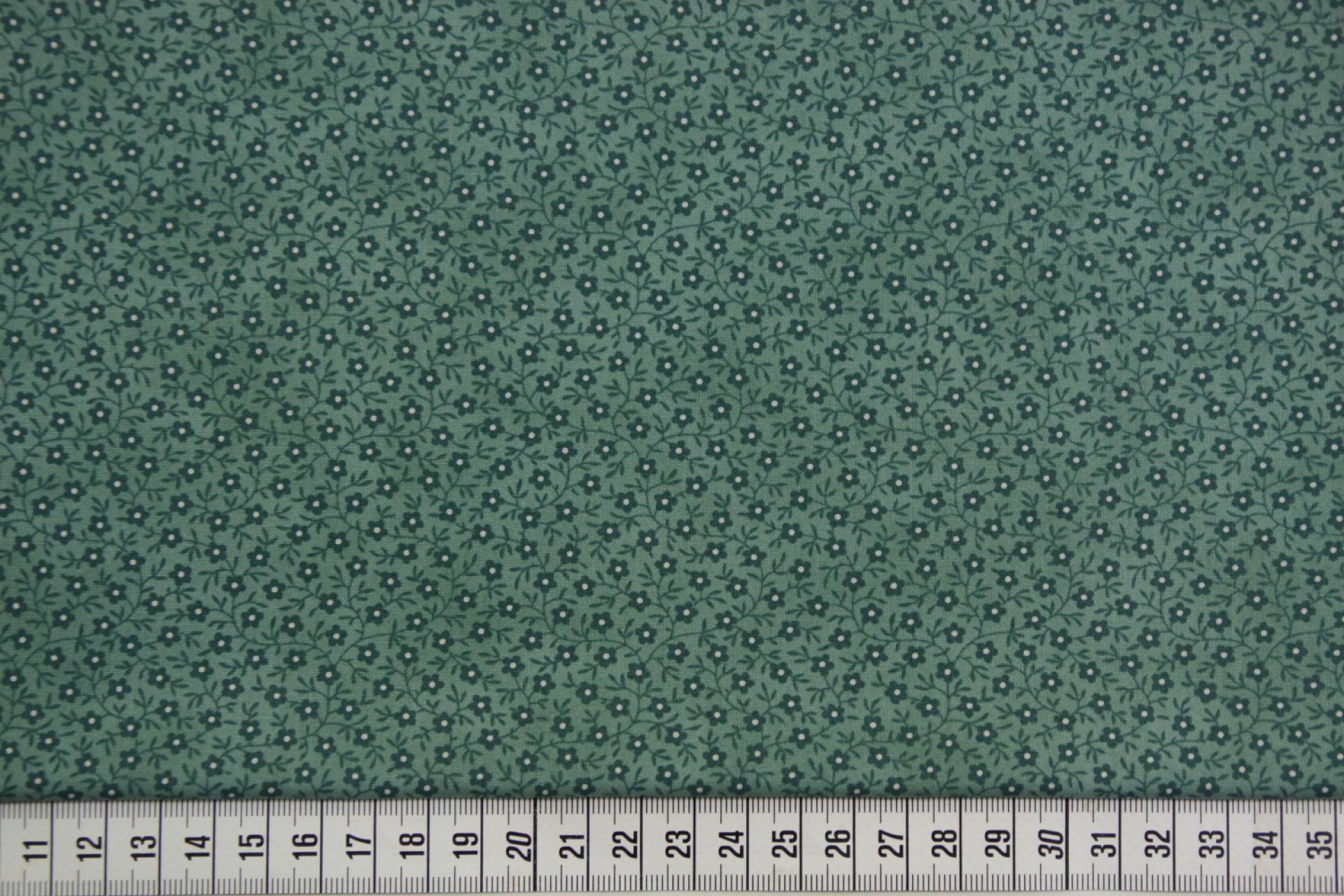 quiltstof-Zeegroen met donker zeegroen b