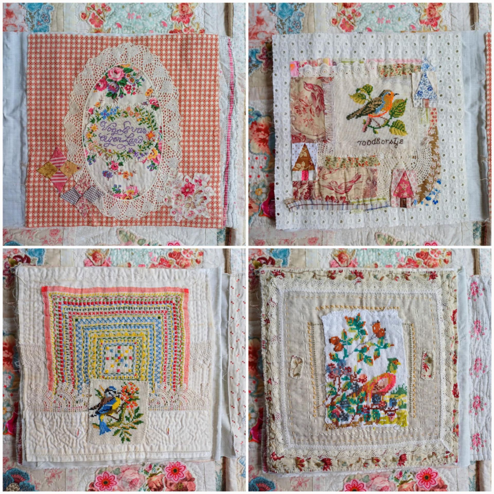 Quilten met borduurtjes