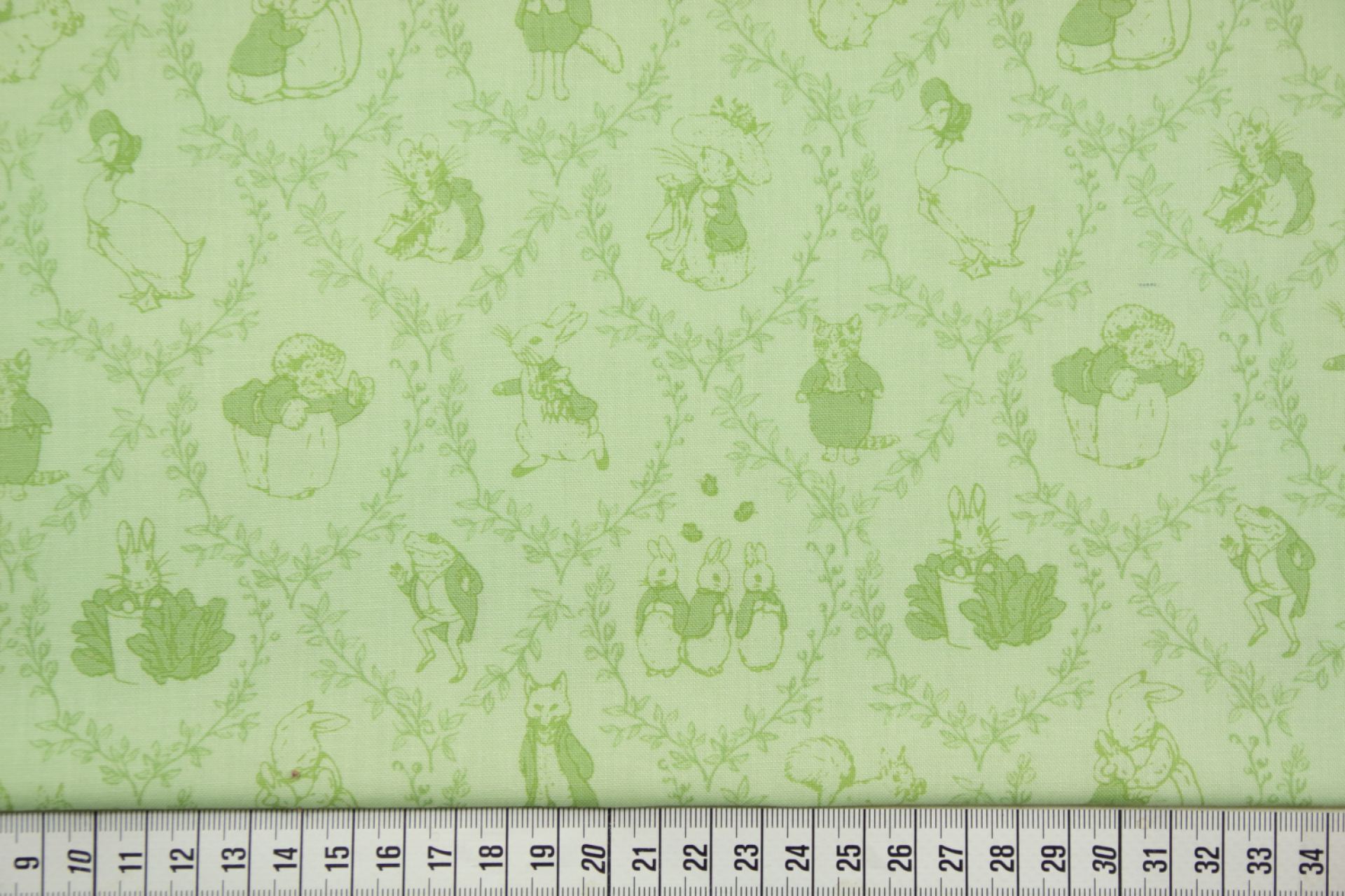 quiltstof-licht varengroen met Pieter Ko