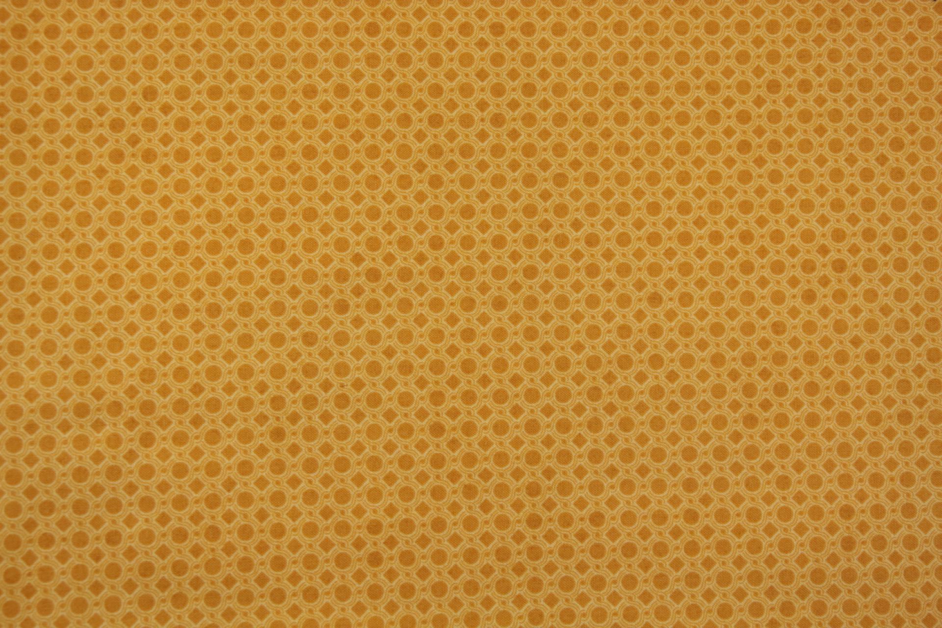 quiltstof-Licht okergeel met stip-en rui