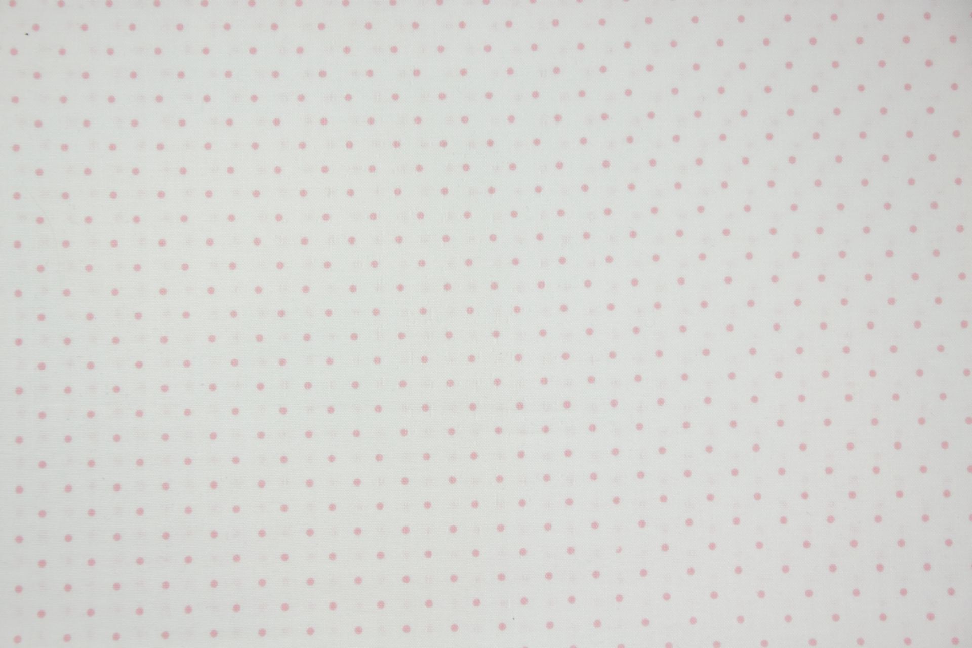 quiltstof-Wit met roze stipjes-Maywood-B