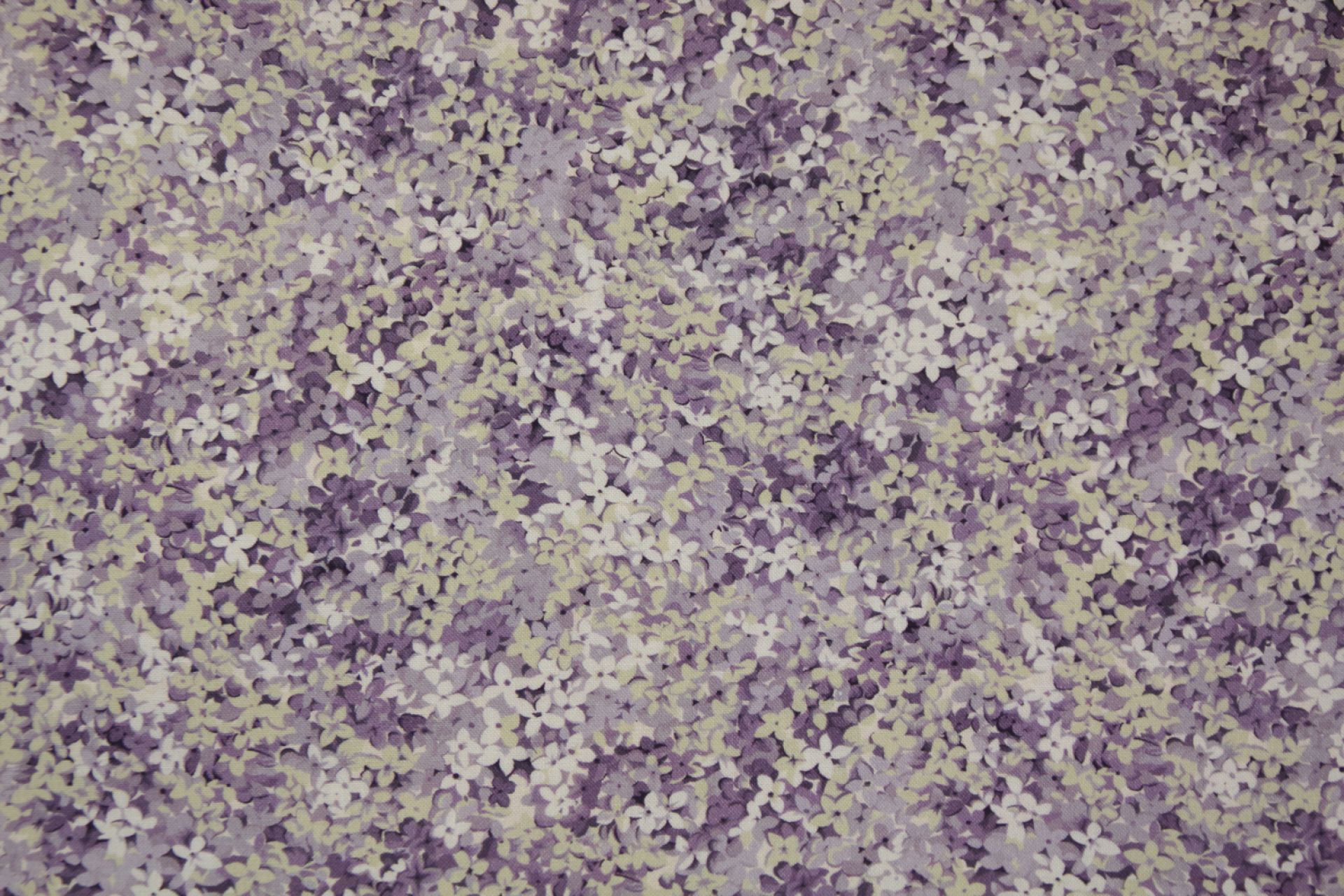 quiltstof-Donker paars met hortensiabloe