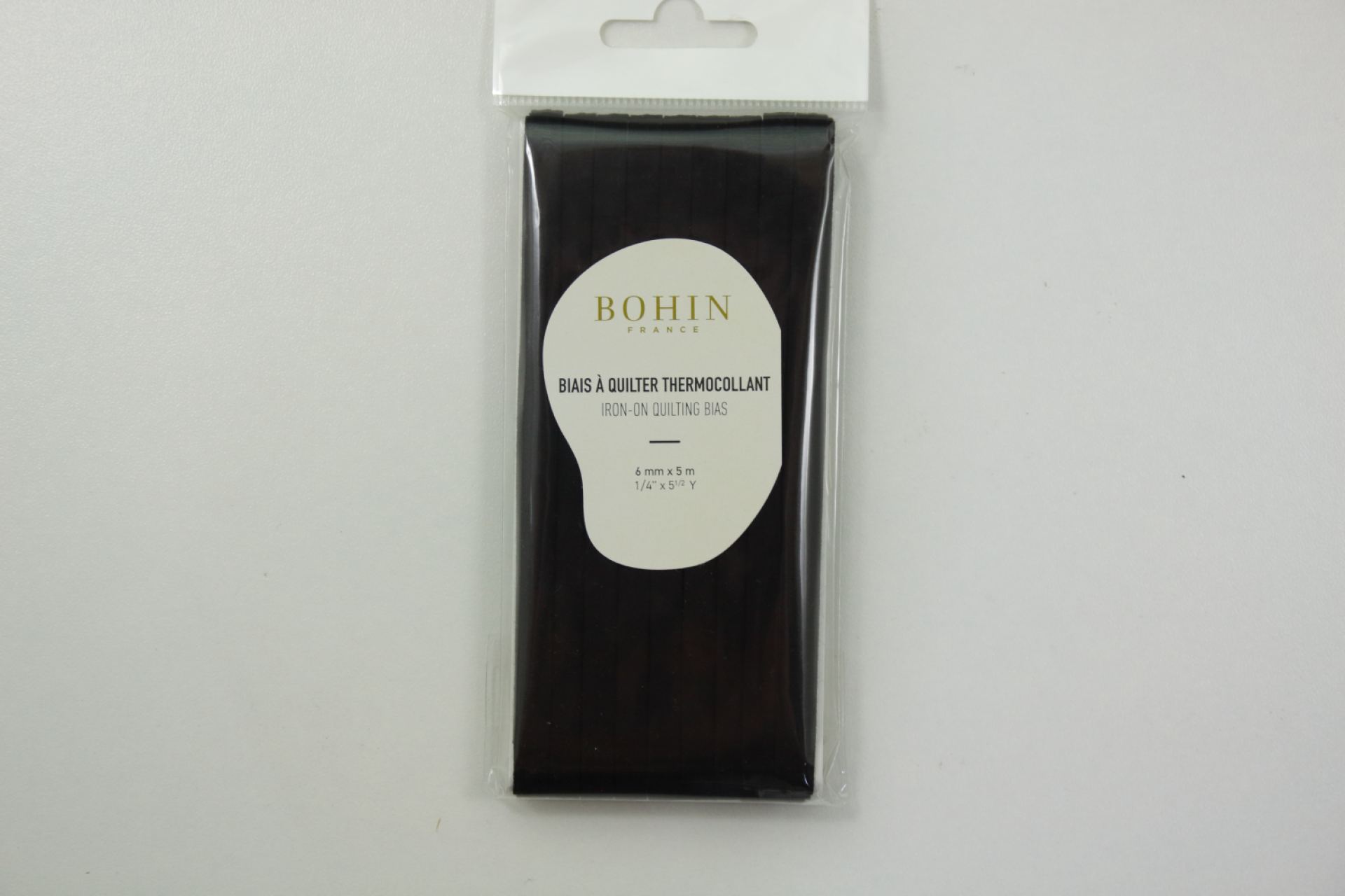 Biaisband zwart 6 mm