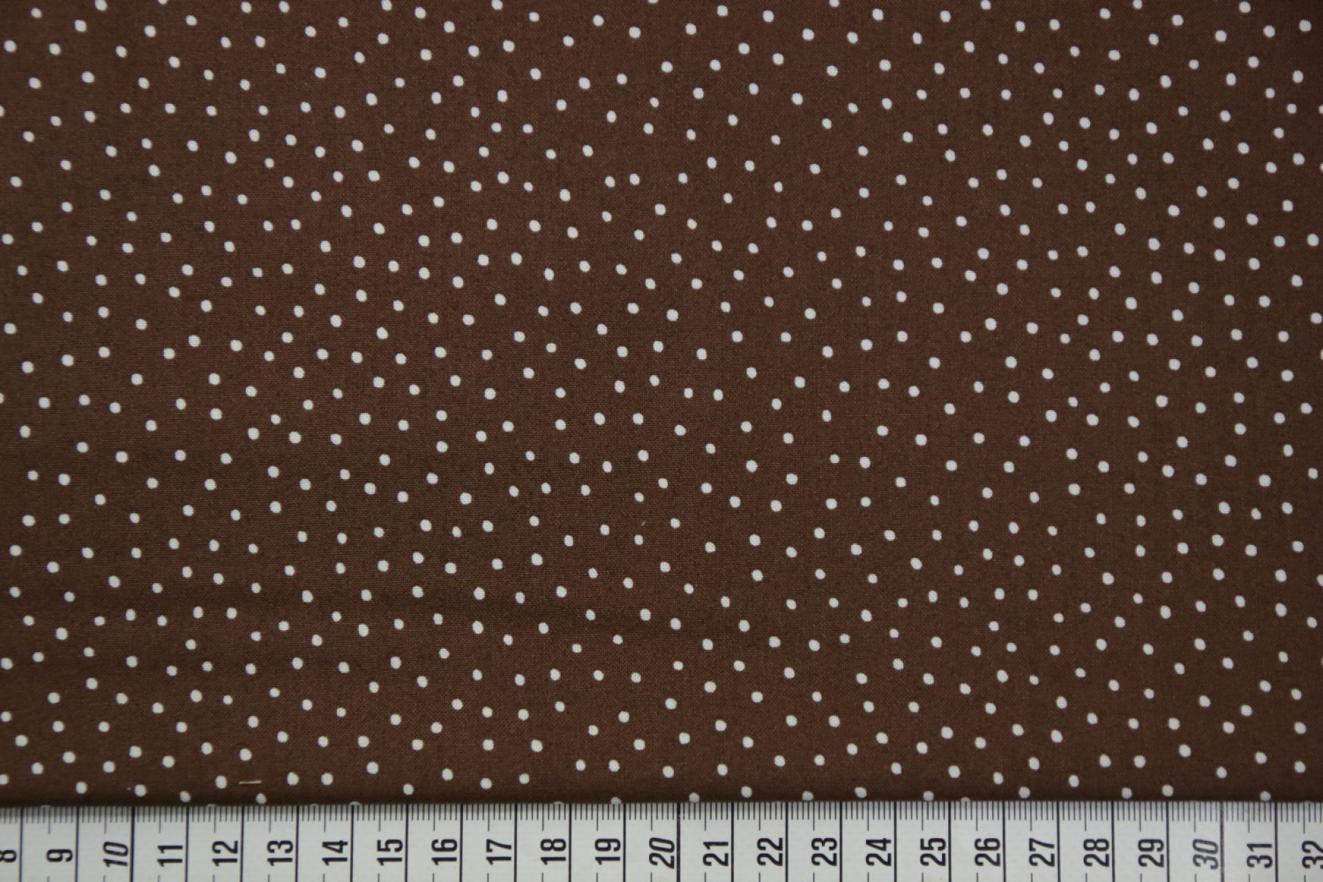 quiltstof-quiltstof-donkerbruin met ivoo