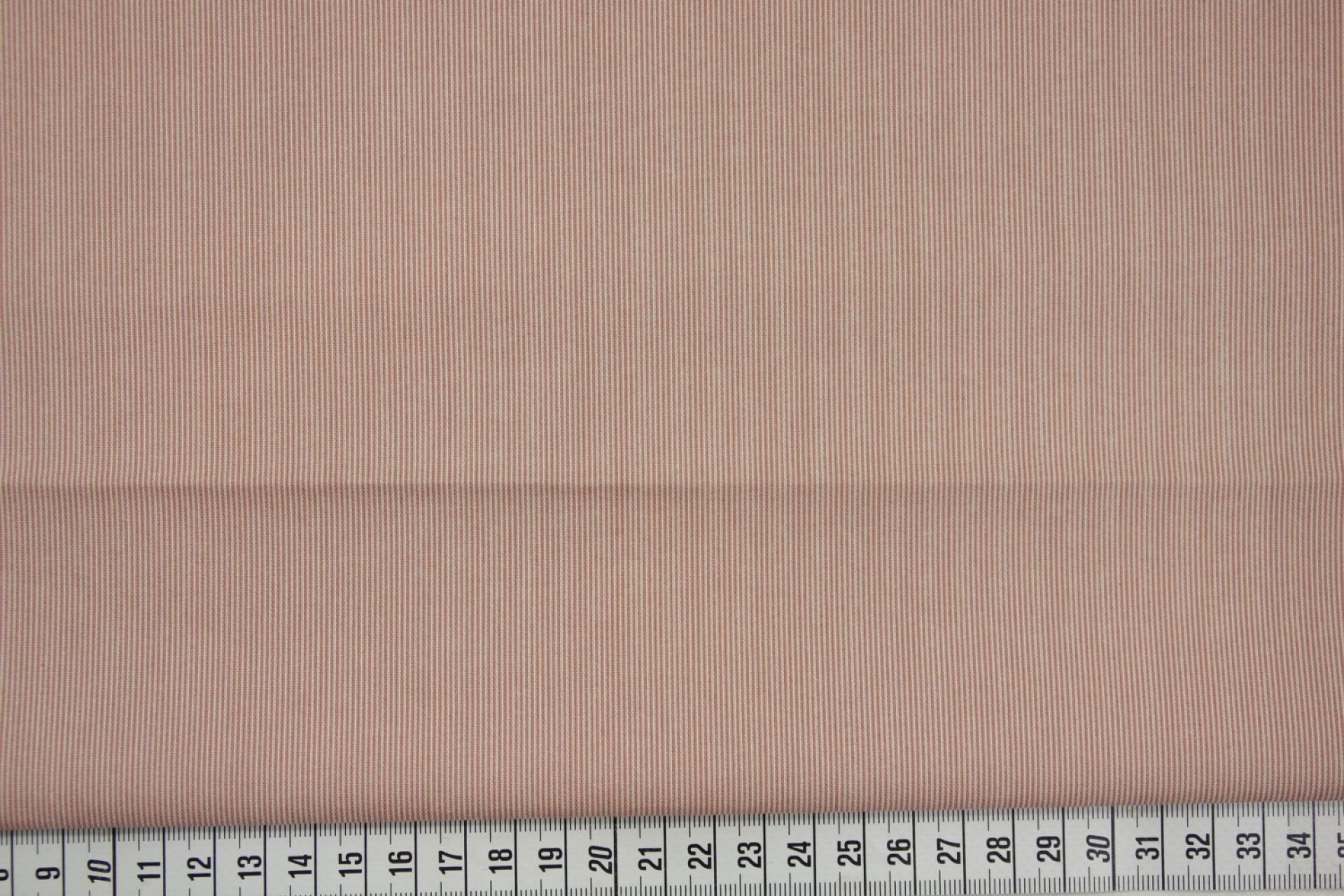 quiltstof-Ivoor met oudroze streepje-Mod