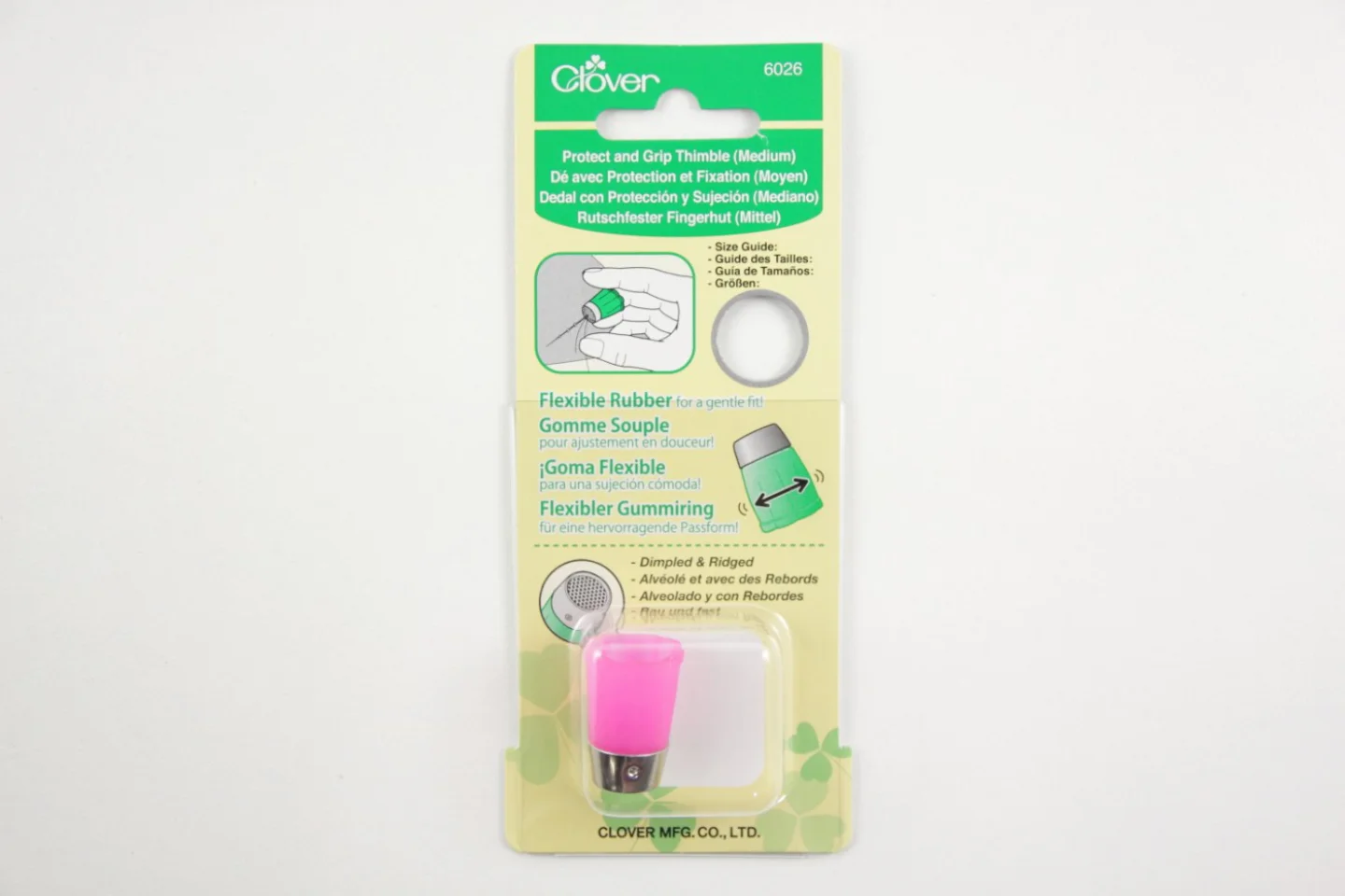 Vingerhoed-flexibel rubber-Clover-medium.