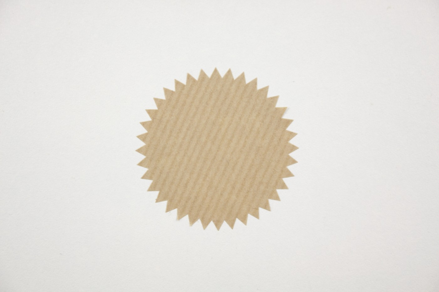Sluitsticker-ster-bruin kraft